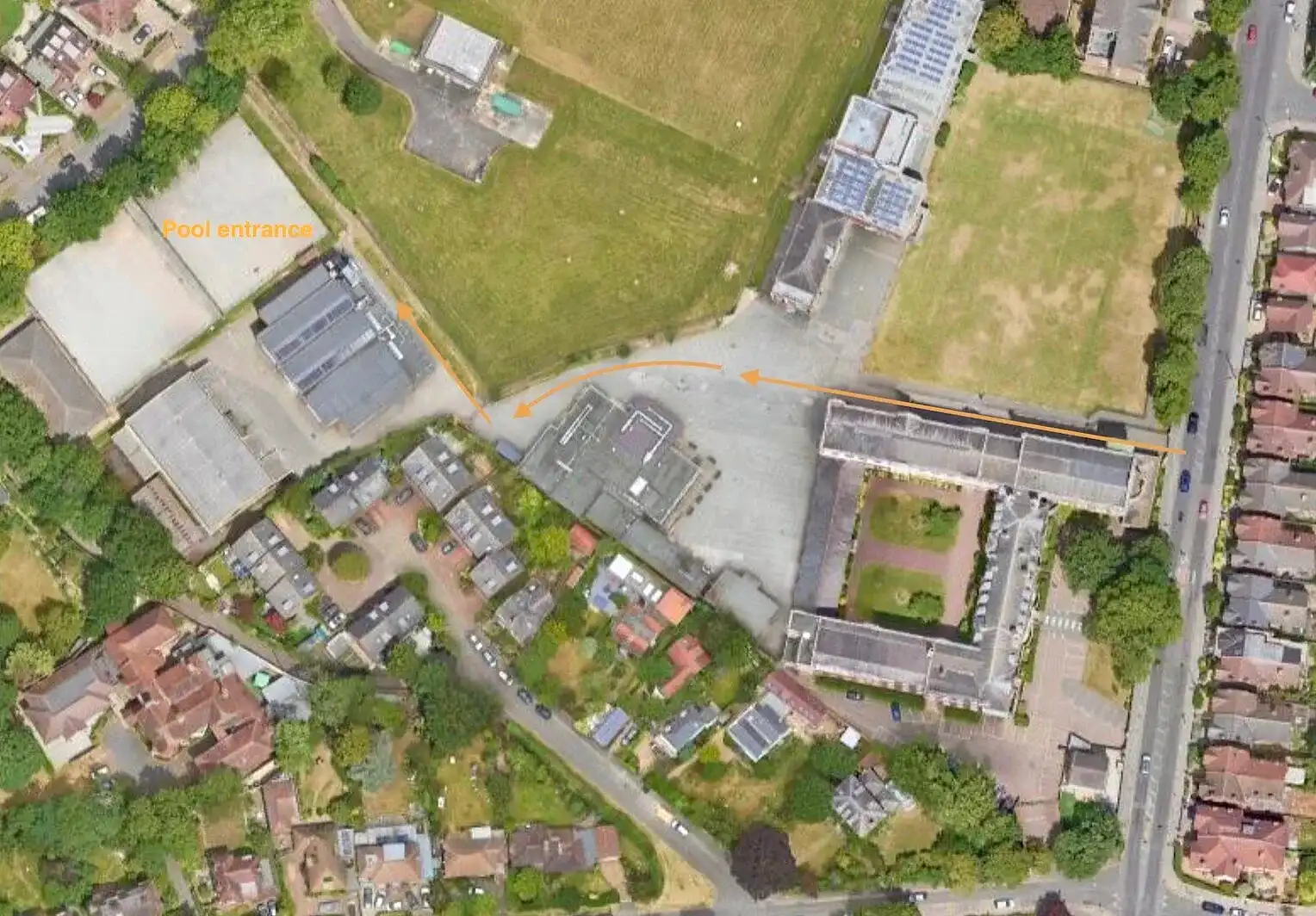 St Joseph's Pool entrance directions St Joseph's Pool entrance directions