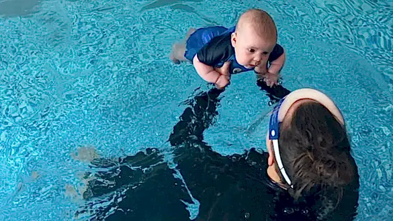 Newborn Swimming Lessons - Everything you need to know newborm baby swimming classes