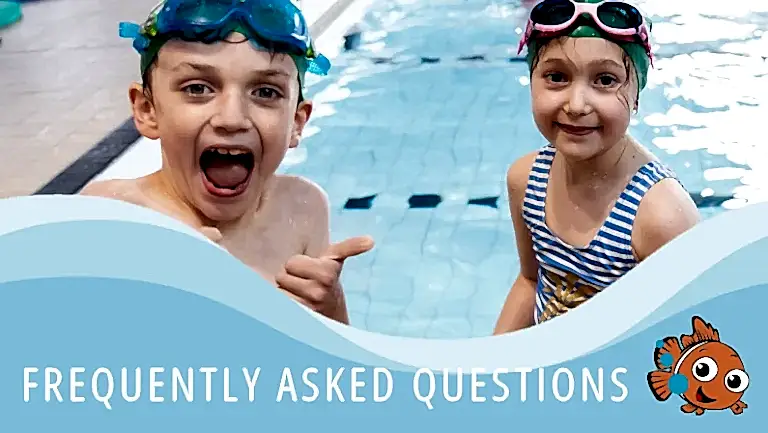 Kids enjoying lessons at Cindy's Swim School. Our Frequently asked questions at Cindy's Swim School